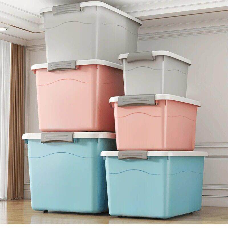 特大号塑料收纳箱装衣服储物盒加厚家用车载宿舍搬家整理箱子塑料