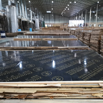 1.5覆膜板plywood工地现浇混凝土黑模板光滑平整版面无需二次抹灰