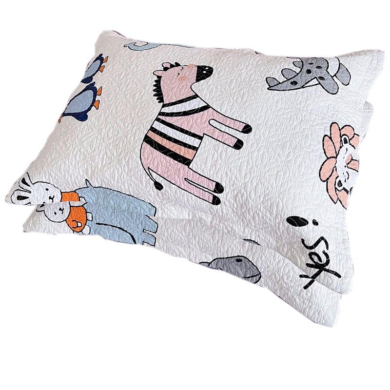 全棉枕套绗缝卡通可爱单个加厚枕头套成人纯棉加厚可水洗一对装