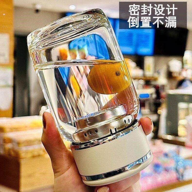 2026款巨好看的杯子女士高颜值水杯高硼硅玻璃杯耐高温分离泡茶杯