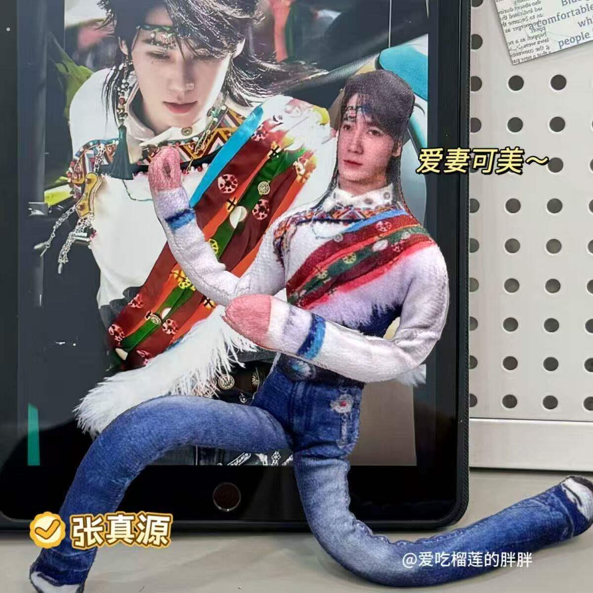 工厂好物【张真源】抽象老鼠干无白边玩偶四肢分离有骨架可摆造型