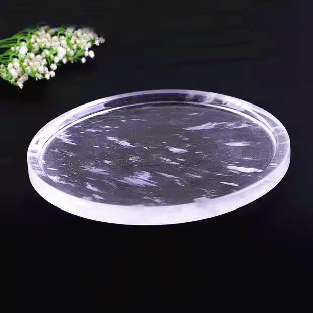 厂家直销水晶烤盘水晶烧烤水晶锅 火锅 韩式烧烤盘烤箱烤盘耐高温