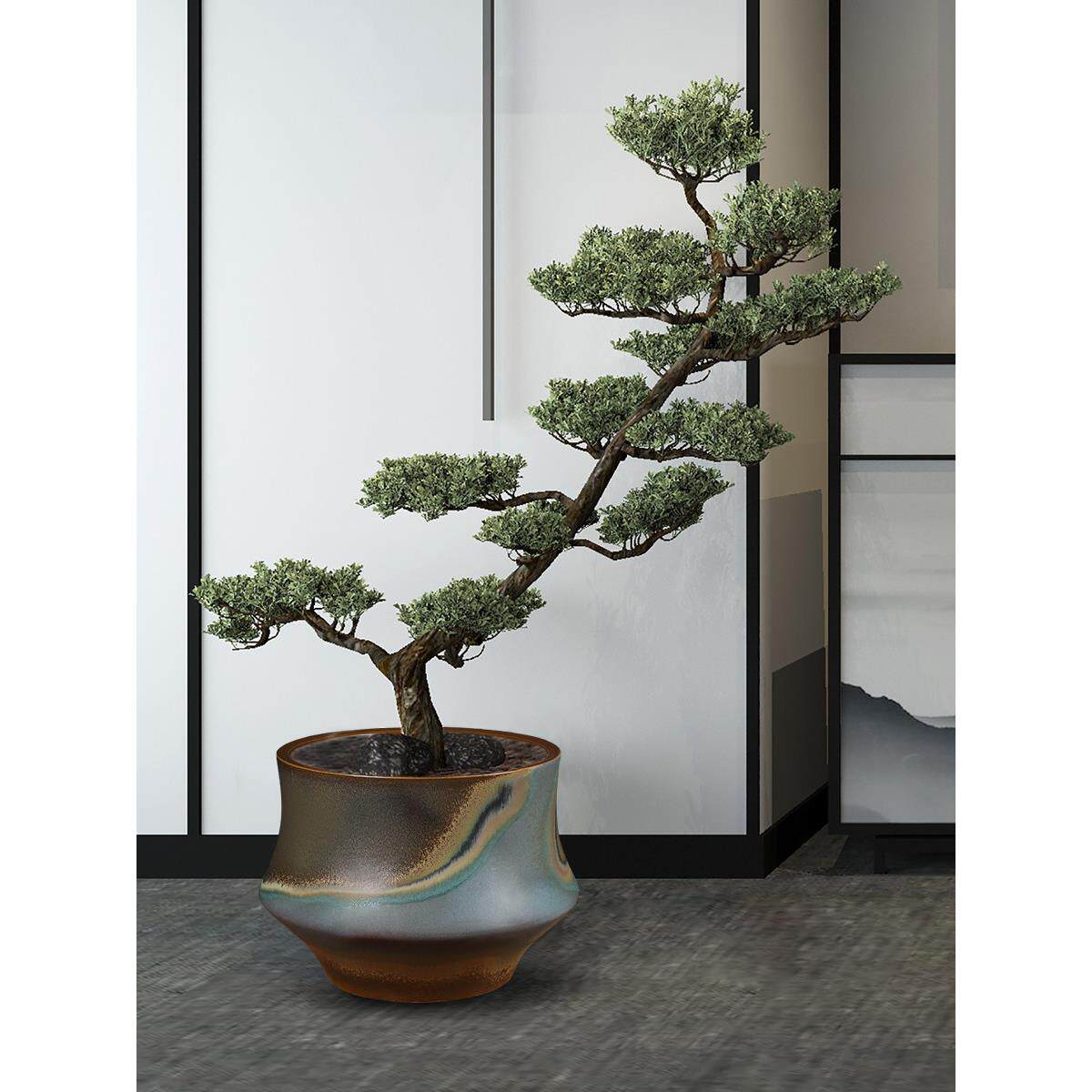 覆古大花盆陶瓷室内绿色植物庭院装饰花盆睡莲大缸特大型缸盆景树