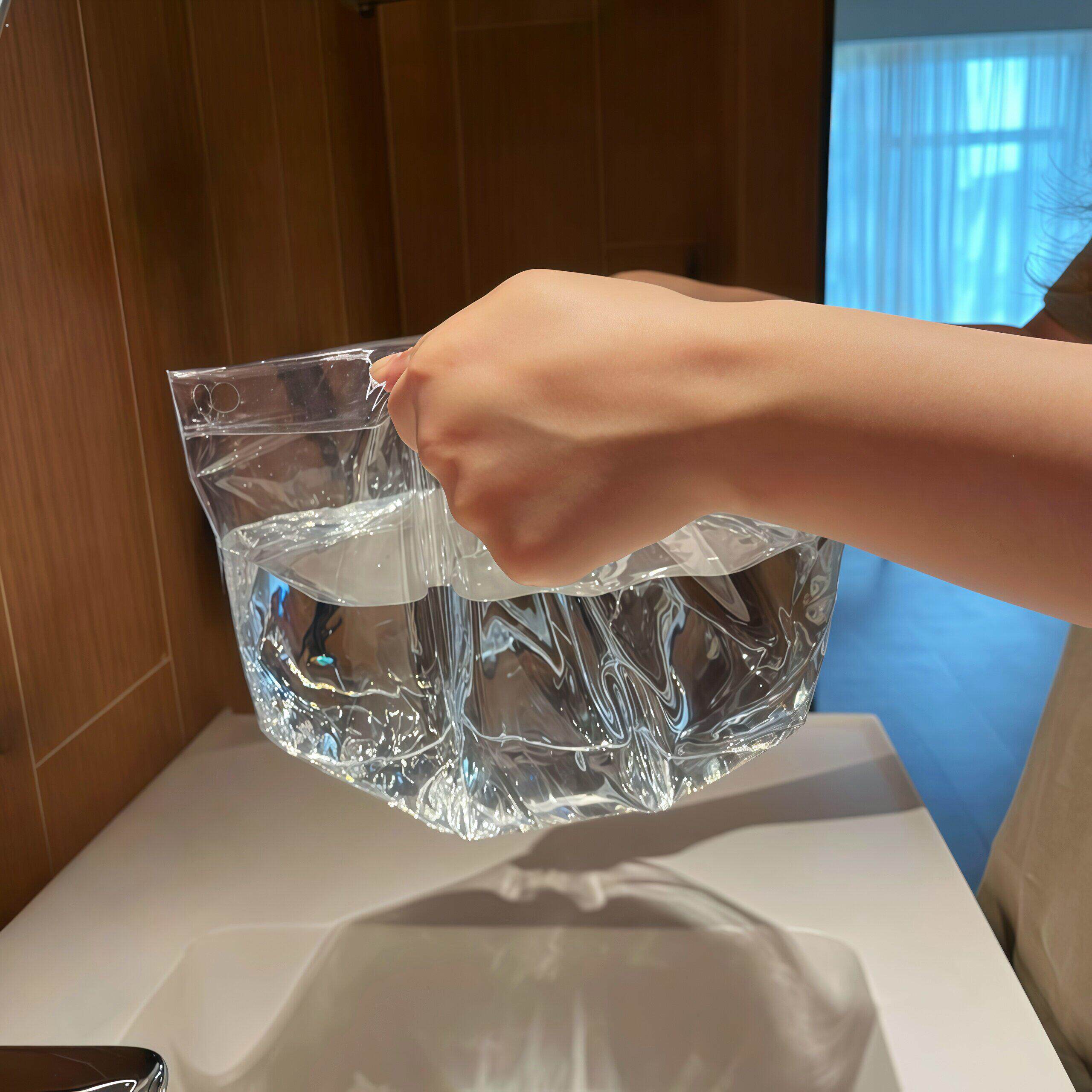 旅行折叠水盆户外便携式洗脸盆透明洗衣盆大号出差一次性盛水盆