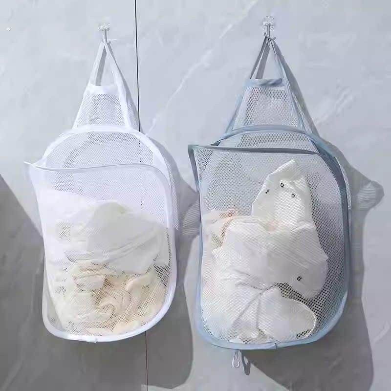 脏衣服收纳袋壁挂卫生间洗澡放干净衣服收纳筐收纳篮可折叠脏衣篓