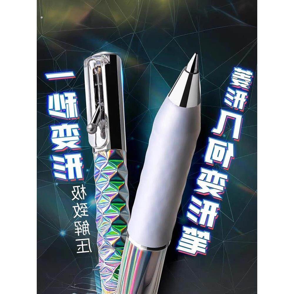 解压强迫症变形几何ins高颜值笔菱动菱动中性笔黑色速干小众,文具电教/文化用品/商务用品,中性笔,淘宝优惠券,粉丝福利购,淘宝优惠卷