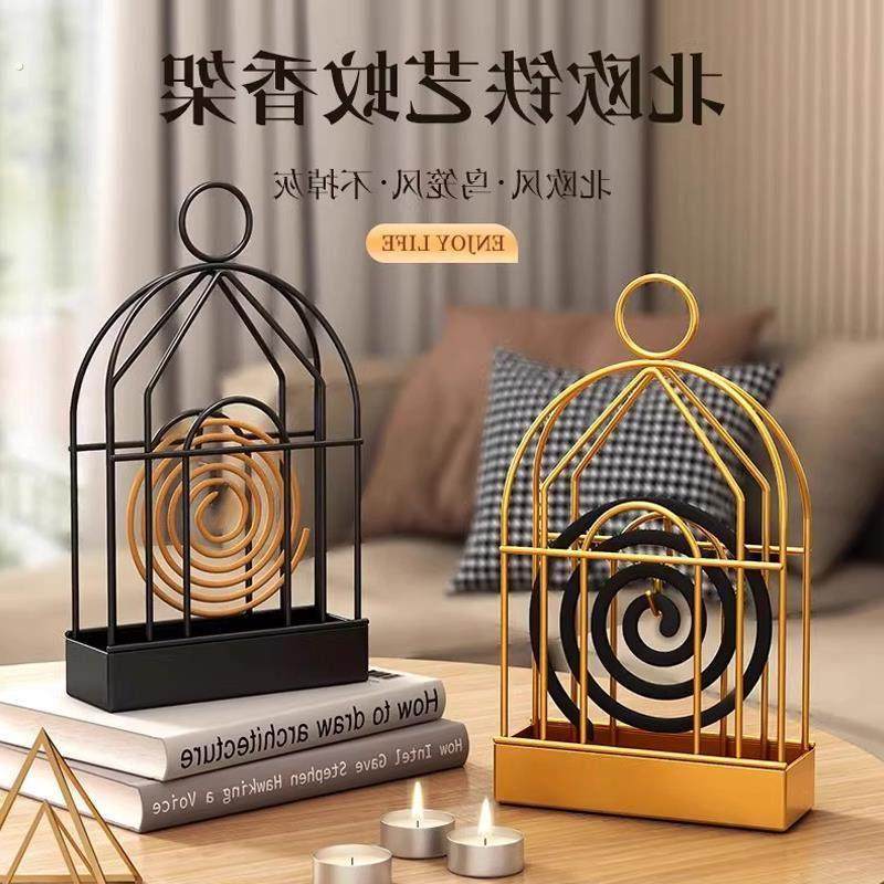 挂式鸟笼蚊香架子蚊香盒家用支架户外蚊香盘托盘带盖安全防火香灰,家居饰品,香薰炉,淘宝优惠券,粉丝福利购,淘宝优惠卷