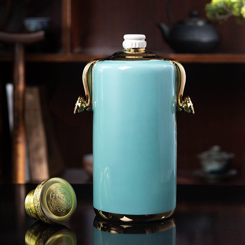 景德镇陶瓷酒坛5斤装家用创意白酒酒壶空瓶酒罐密封酒瓶子礼盒装