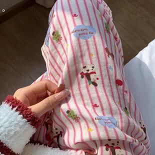 可爱裤子女款夏宽松慵懒风薄款休闲裤夏日轻薄直筒松弛感遛弯裤