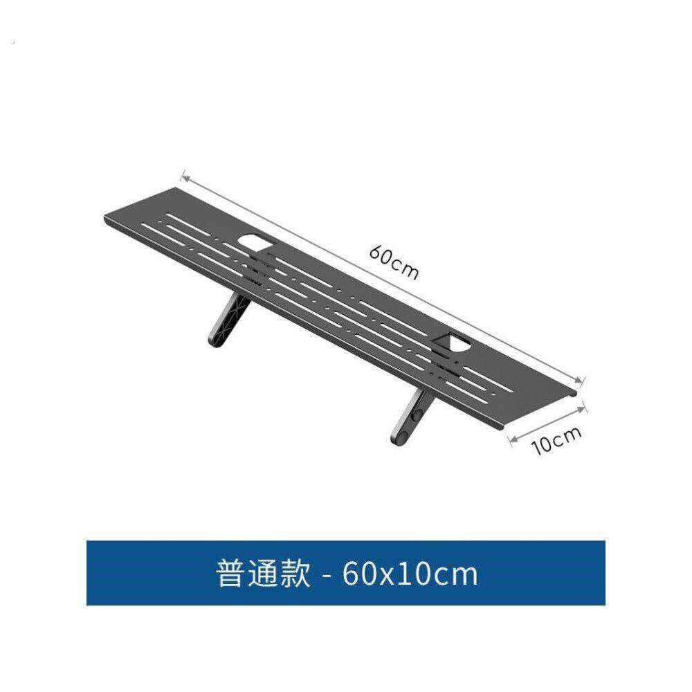 电视机上盒置物架免打孔电脑萤幕顶部路由器支架收纳盒子托架子