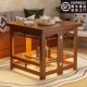 烤火桌子家用实木折叠桌小户型餐桌吃饭桌子楠竹取暖桌四方桌茶几