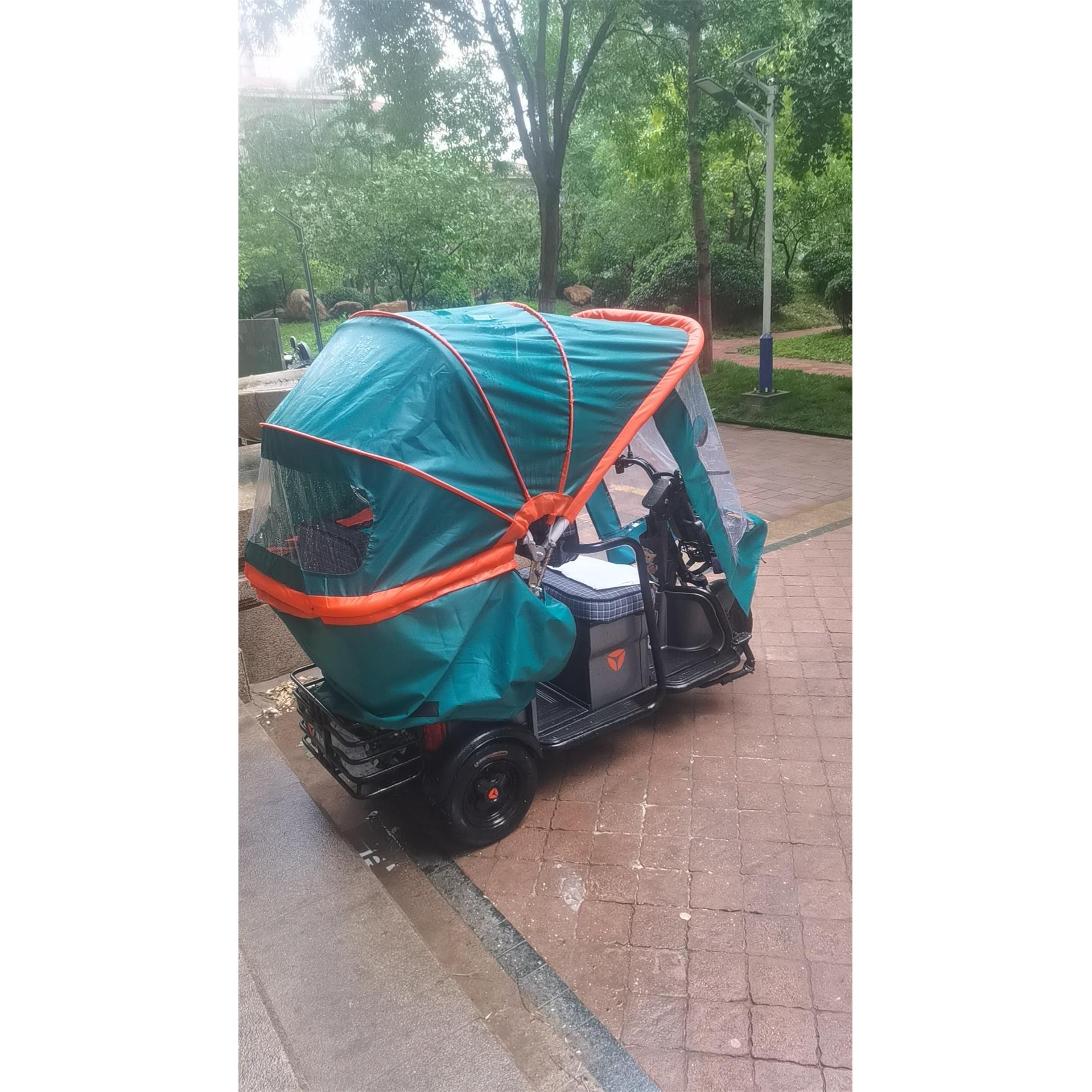采购产品电动三轮车篷，遮阳伞，快速篷，加厚防晒，防风，防雨电