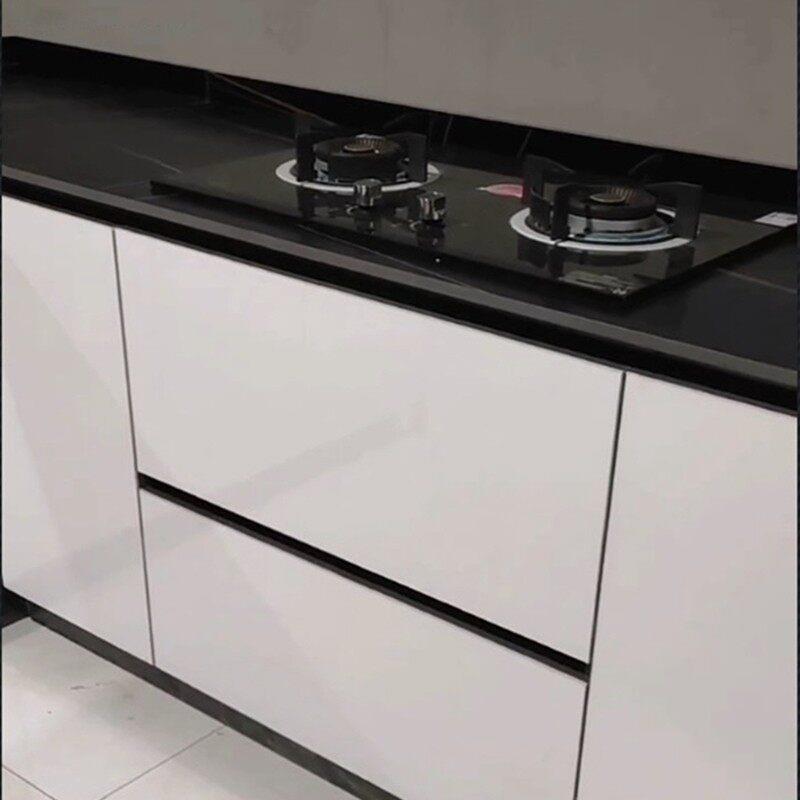 黑色全套铝合金配件瓷砖?具车立柱卡槽砖夹整体橱柜型材厨房灶台