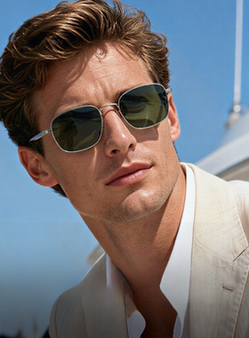 飞行员款男士纯钛镀膜高清墨镜