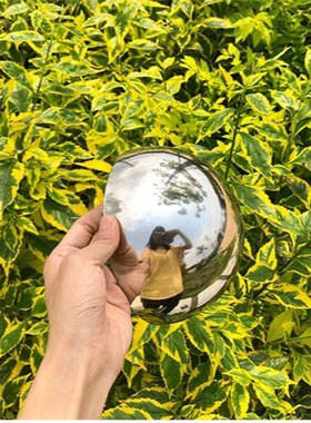 特厚不锈钢1.0mm半圆球墙面装饰空心大门半圆球金属镜面封头封口