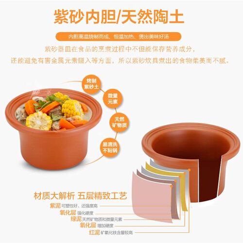 新品全自动养生煲汤锅电炖锅陶瓷紫砂家用熬煮粥锅煮粥神器电砂锅