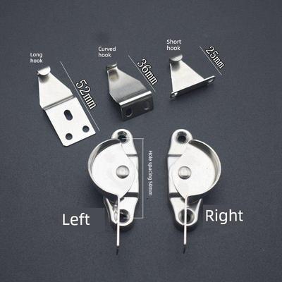 直销不锈钢50月牙锁铝合金门窗锁扣老式勾锁左右平移塑钢窗户勾扣