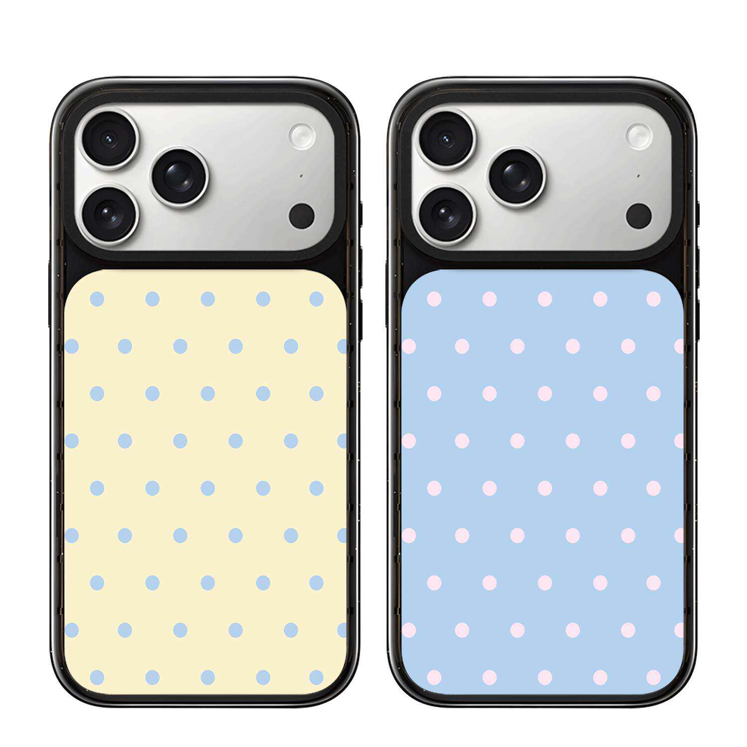 CATSEY联名奶黄蓝波点秒变适用iPhone苹果18promax/17promax手机壳16/15百搭14plus磁吸13高级华强北c家代购