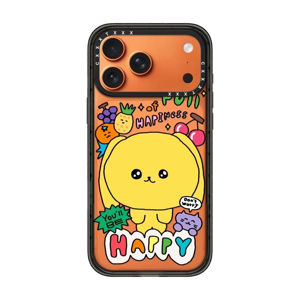 CAS你会开心的黄色兔子适用18promax/pro星宇橙色壳iphone17pro16pro卡通15创意14防摔13保护手机壳女