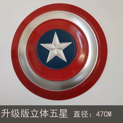 工业风美国队长盾牌复古墙面客厅创意盾牌酒吧装饰墙上壁挂装饰品