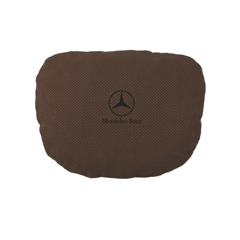 奔驰头枕迈巴赫护颈枕S级E级C级GLE/GLC/GLB/GLS汽车用翻毛皮腰靠
