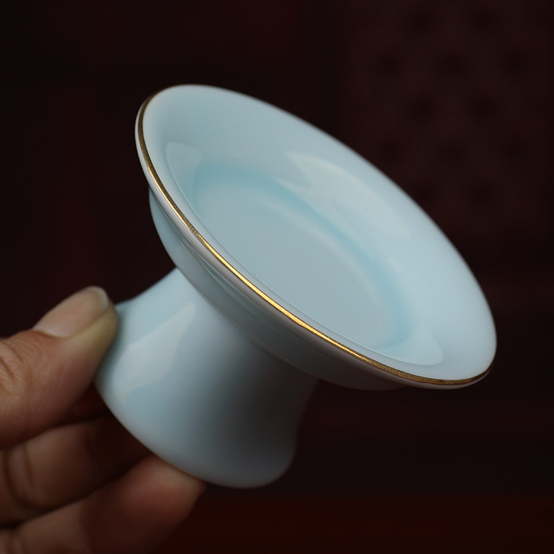 戴玉堂陶瓷烛台蜡烛家用复古中式供佛寺庙供奉高脚蜡烛烛台座摆件