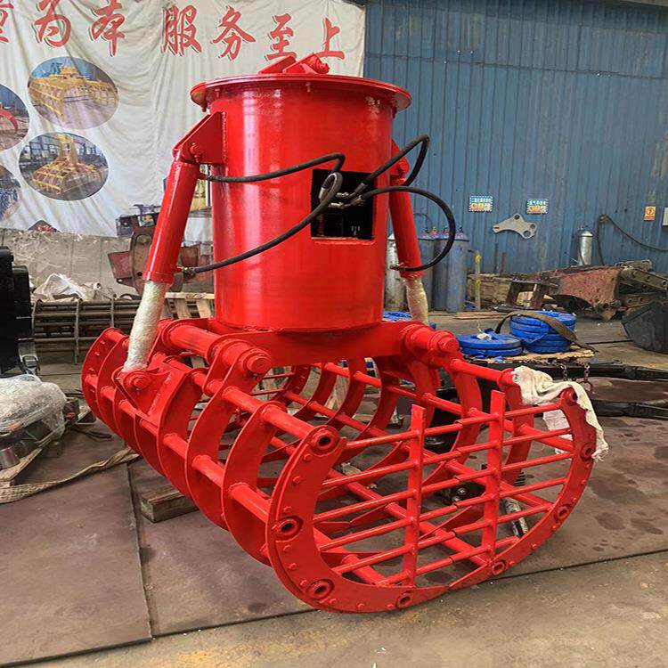 小型挖机属具抓草夹子爪棉花4+5/ 6+6抓树机抓草抓棉花价格低
