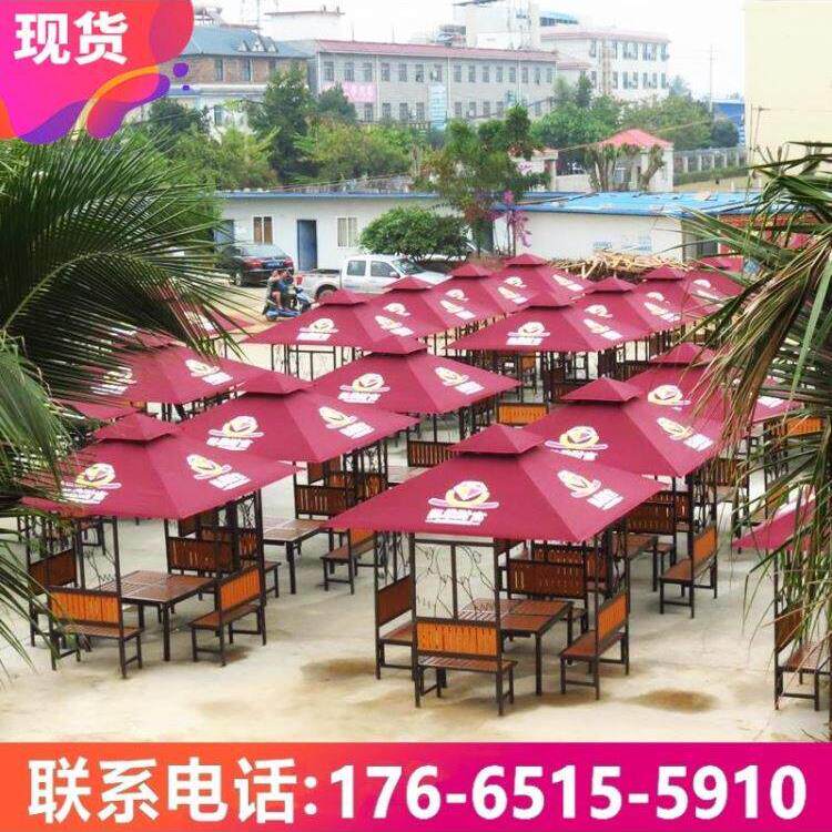 欧式休闲遮阳棚农庄工地茶水亭子别墅庭院花园防腐木凉亭户外凉亭