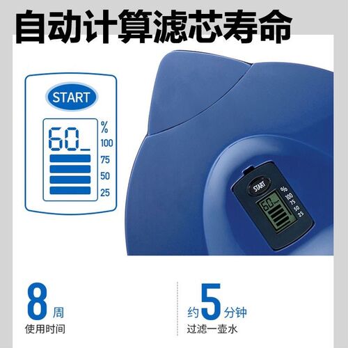 西門子过滤水壶滤芯净水壶通用滤芯过滤便携滤水壶移动式净水器