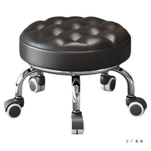 万向轮小凳子家用滑轮矮凳子移动带轮板凳网红小圆凳沙发凳小椅子