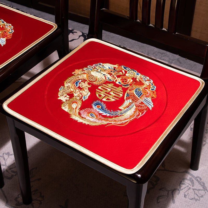 喜字坐垫敬茶跪垫茶椅子坐垫防滑新中式婚礼结婚用品红色沙发垫子,居家布艺,椅垫,淘宝优惠券,粉丝福利购,淘宝优惠卷