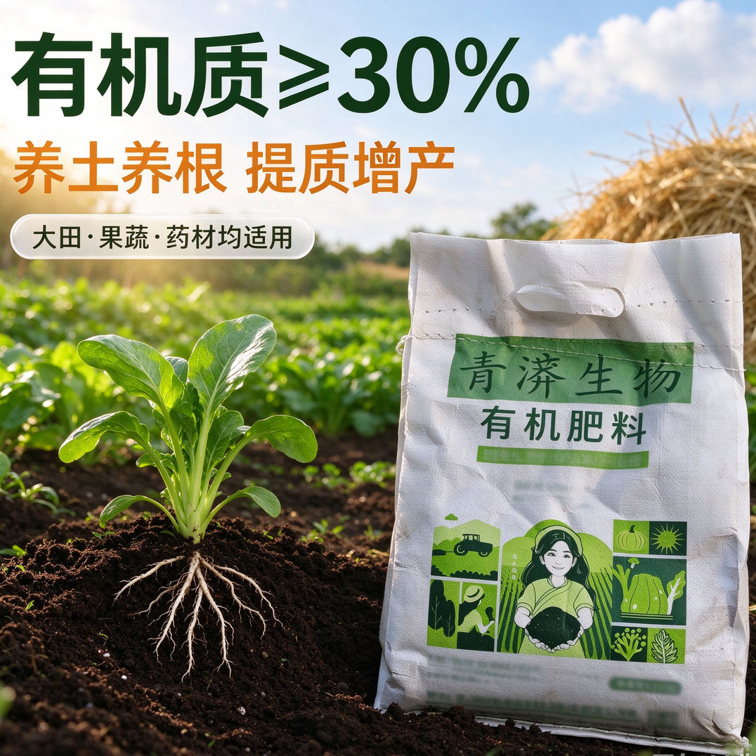 田园好收成果蔬茶药通用有机肥料提升土壤肥力自然种植好帮手蔬菜