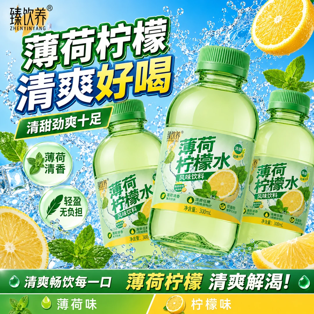 【买12瓶送12瓶】薄荷柠檬水