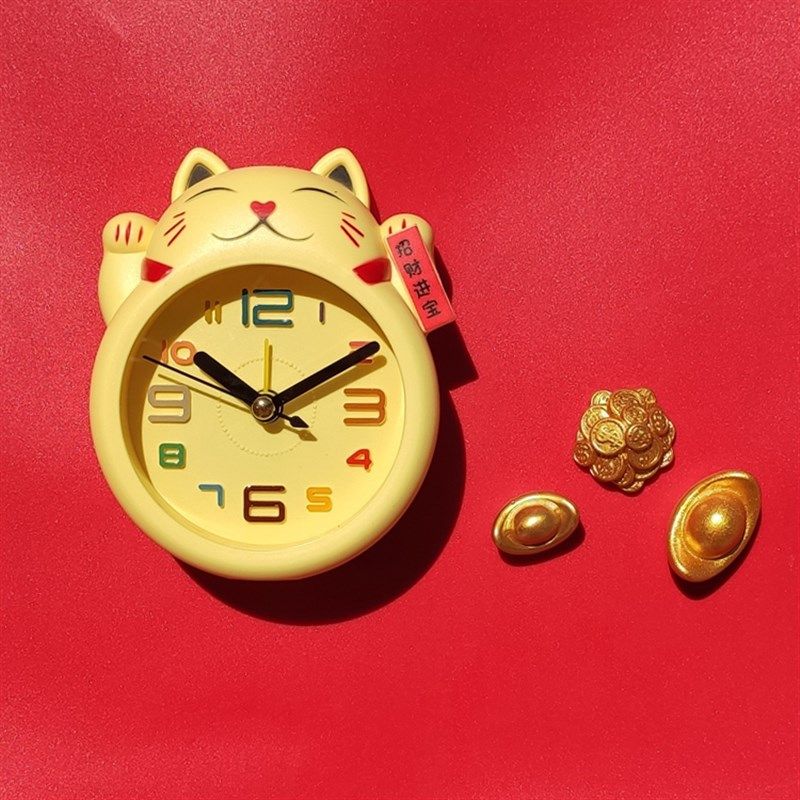 冰箱贴磁吸时钟可爱招财猫3d立体个性创意电子闹钟厨房钟表磁性贴,家居饰品,冰箱贴,淘宝优惠券,粉丝福利购,淘宝优惠卷