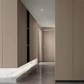 木饰面板免漆科定板银丝实木贴面装 饰护墙uv板电视背景墙kd饰面板