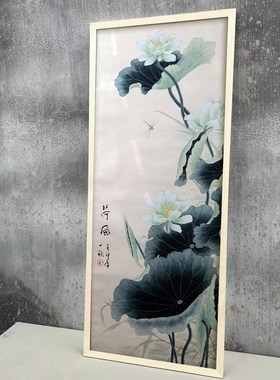 实木画框3435x138 3040 50269 78120150厘米书法对联字画挂墙装裱