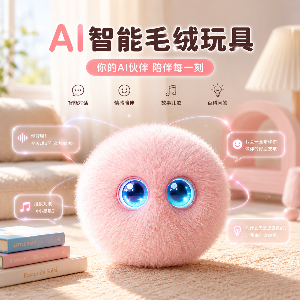 宙物福仔软萌电子宠物可爱玩偶