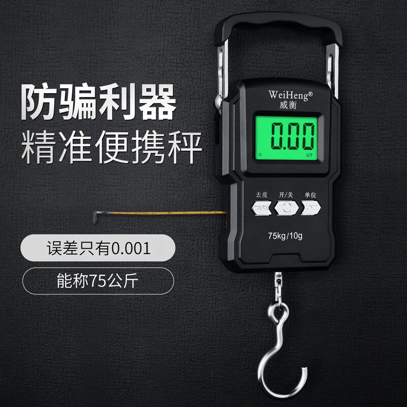 高精度家用小秤手提电子秤50kg弹簧小型便携式手拎手拿式买菜手称