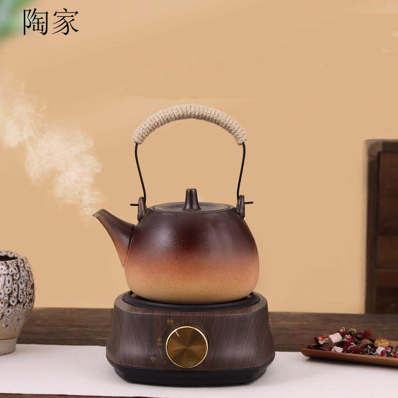 粗陶壶泡茶专用壶煮茶炉家用陶瓷养生功夫烧水壶电陶炉煮茶器套装
