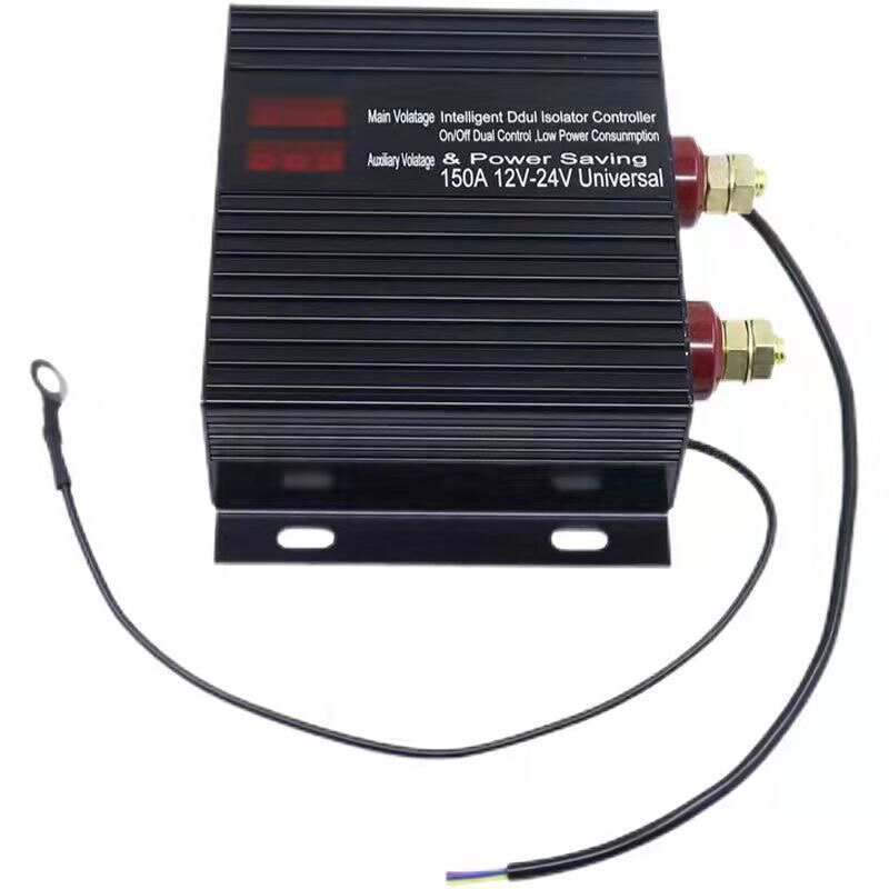 双电瓶智能隔离控制器DC12V24v150A250安汽房车亏电保护器改装图片