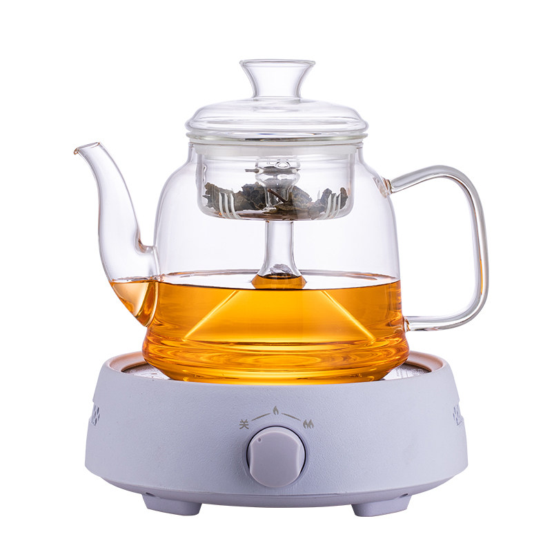 蒸茶壶煮茶器蒸汽套装加厚耐热玻璃壶烧水养生泡茶电陶炉家用茶具