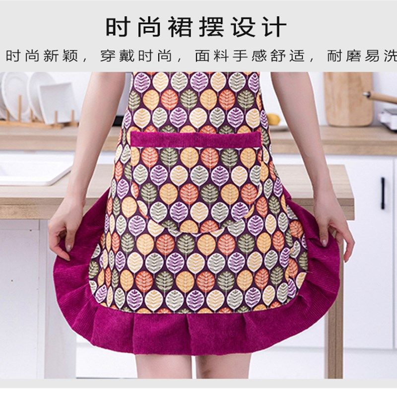 围裙女家用厨房做饭棉布围腰新款时尚上班马甲防污耐磨无袖工作服,家庭/个人清洁工具,围裙,淘宝优惠券,粉丝福利购,淘宝优惠卷