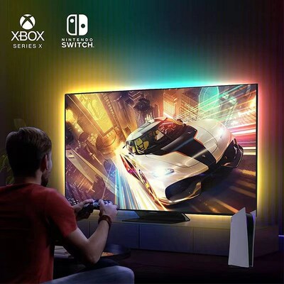 电视机同屏灯带 灯光随变化 游戏氛围灯 随同步 流光溢彩 LED灯带