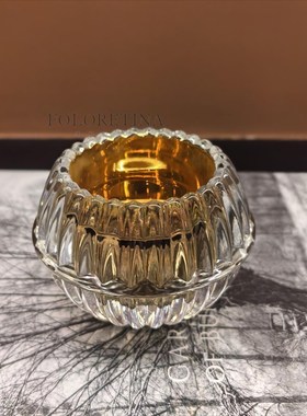 巴卡la出口法式水晶手工烛台高端样板间西餐桌蜡烛香薰装饰品摆设