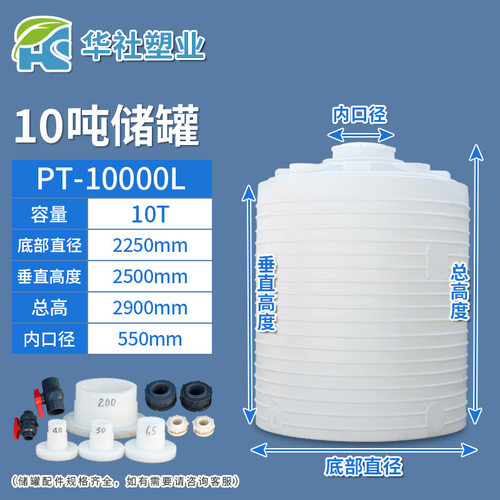 塑料大水桶10吨-20吨外加剂循环复配桶 水处理加厚塑料工业储水罐
