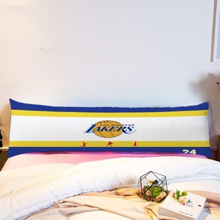 篮球靠枕男生宿舍床头靠垫双人枕头套长形靠背枕套1.2m1.8米1.5