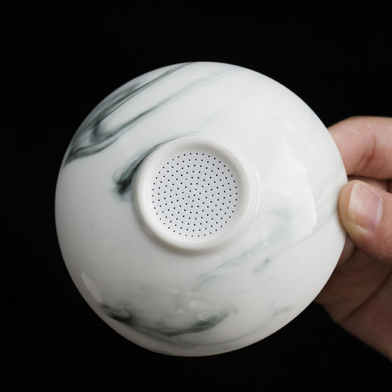 创意陶瓷茶滤茶漏白瓷茶叶过滤器茶隔滤茶器功夫茶具配件泡茶过滤