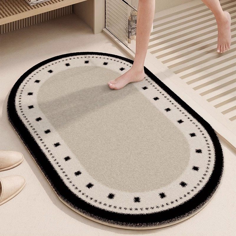 浴室地垫卫生间门口吸水家用脚垫子奶油风厕所专用防滑洗手间门垫,居家布艺,家用脚垫,淘宝优惠券,粉丝福利购,淘宝优惠卷
