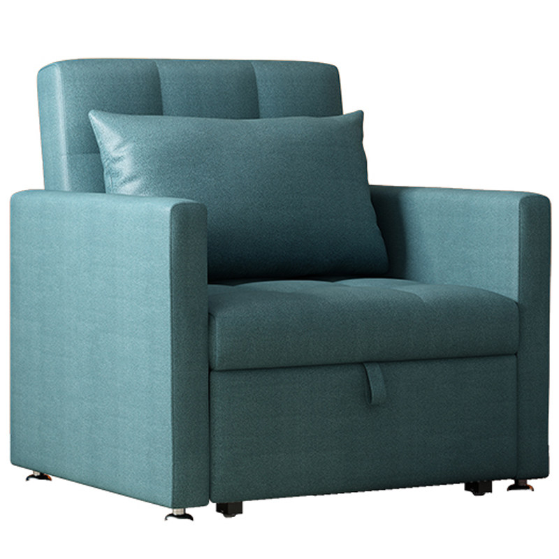 单人床宽80科技布沙发床两用1米宽懒人书房折叠小户型网红推拉床