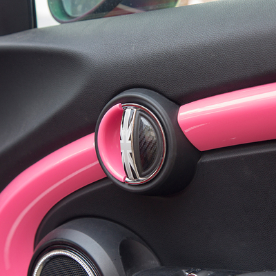 宝马MINI one cooper F56专用车内门拉手贴纸3D滴胶款装饰贴用品